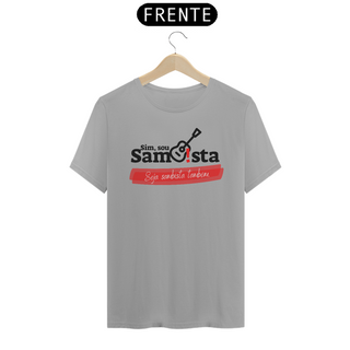 Nome do produtoCamiseta Clássica Masculina - Sim Sou sambista Seja Sambista Também