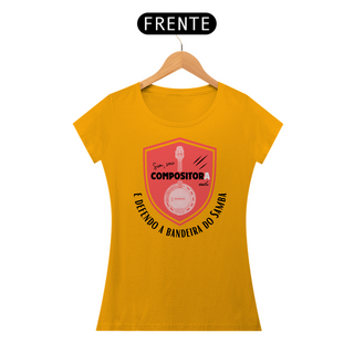 Nome do produtoCamiseta Baby Look Feminina - Sim Sou Compositora