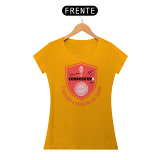 Nome do produtoCamiseta Baby Look Feminina - Sim Sou Compositora