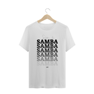 Nome do produtoCamiseta Plus Size - Sim é Samba Degrade