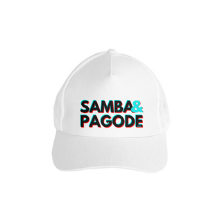 Nome do produtoBoné Americano com Tela - Samba e Pagode