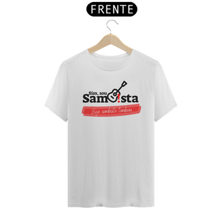 Nome do produtoCamiseta Clássica Masculina - Sim Sou sambista Seja Sambista Também