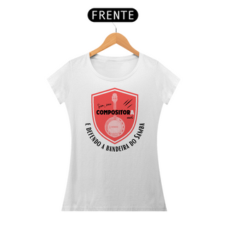 Nome do produtoCamiseta Baby Look Feminina - Sim Sou Compositora