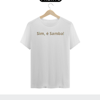 Nome do produtoCamiseta Pima Masculina Sim é Samba (Algodão Premium)