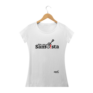 Nome do produtoCamiseta Baby Long Quality Feminina - Sim Sou Sambista