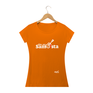 Nome do produtoCamiseta Baby Long Quality Feminina - Sim Sou Sambista