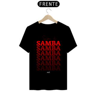 Nome do produtoCamiseta Clássica Masculina - Sim é Samba Degradê