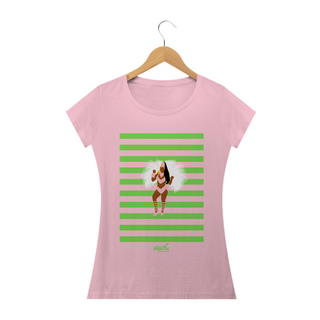 Nome do produtoCamiseta Baby Long Clássica Feminina - Carnaval Verde e Rosa