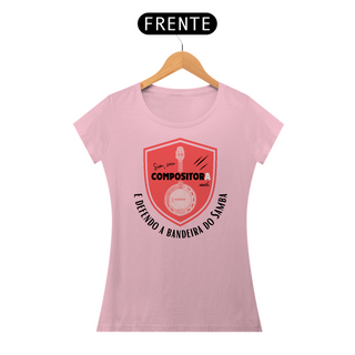 Nome do produtoCamiseta Baby Look Feminina - Sim Sou Compositora