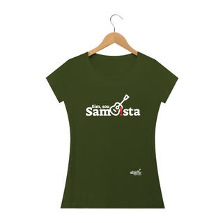 Nome do produtoCamiseta Baby Long Quality Feminina - Sim Sou Sambista