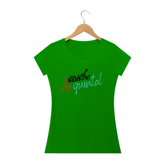 Nome do produtoCamiseta Baby Long Clássica Feminina - Sim é Samba de Quintal