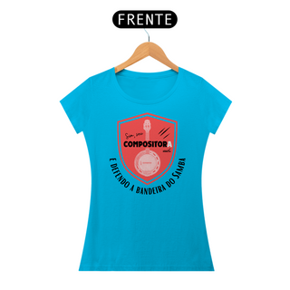 Nome do produtoCamiseta Baby Look Feminina - Sim Sou Compositora