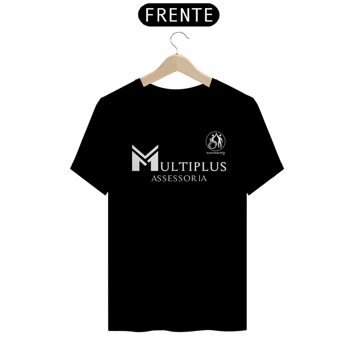 Nome do produto: Camiseta Multiplus Somos Todos PCD Só Frente