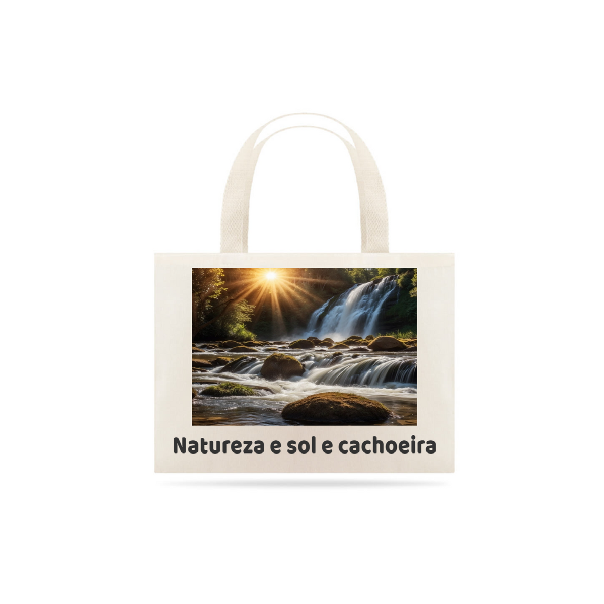 Nome do produto: Ecobag Natureza Sol e Cachoeira