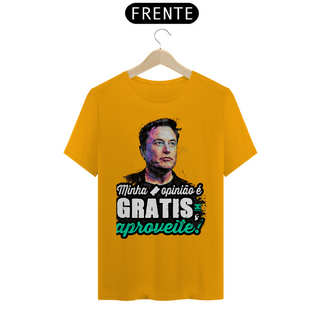 Nome do produtoCamisa - Minha Opinião é Grátis Aproveite - Elon Musk