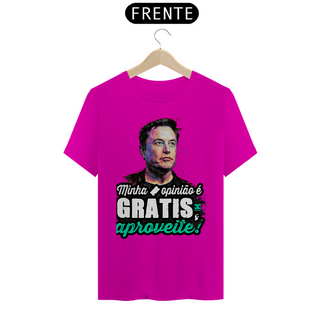 Nome do produtoCamisa - Minha Opinião é Grátis Aproveite - Elon Musk