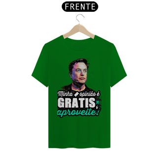 Nome do produtoCamisa - Minha Opinião é Grátis Aproveite - Elon Musk