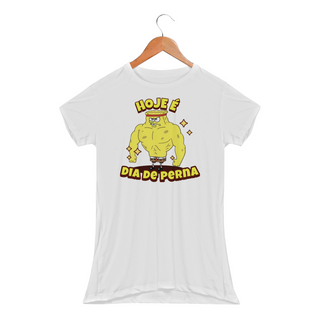 Bob Esponja Dia de Perna | Camiseta Feminina Sport UV