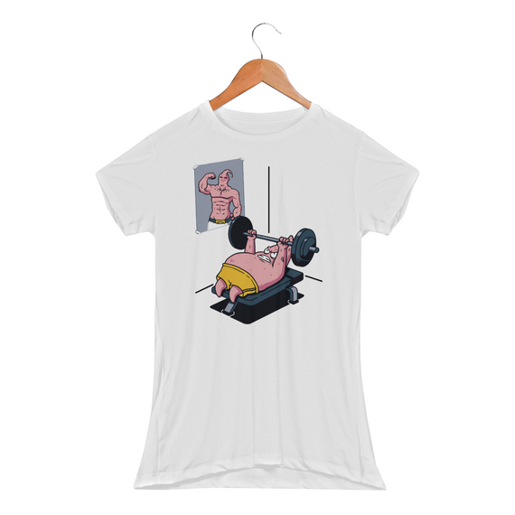 Patrick Treino v1 - Bob Esponja | Camiseta Feminina Sport UV