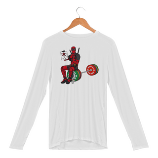 Nome do produtoDeadpool Treino - | Camiseta Manga Longa Sport UV