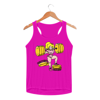 Nome do produtoPrincesa Fitness Peach - Mario | Regata Sport UV Feminina