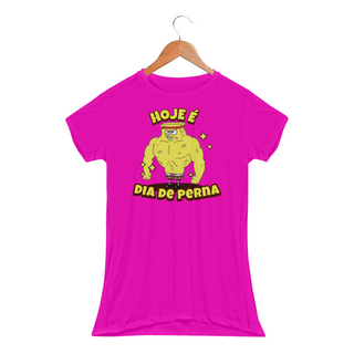Nome do produtoBob Esponja Dia de Perna | Camiseta Feminina Sport UV