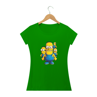 Nome do produtoMinions e Simpsons - Camiseta Feminina