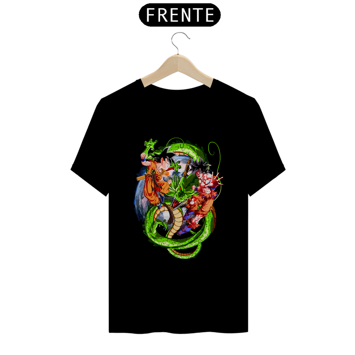 Nome do produto: camiseta t-shirt quality goku e shenlong