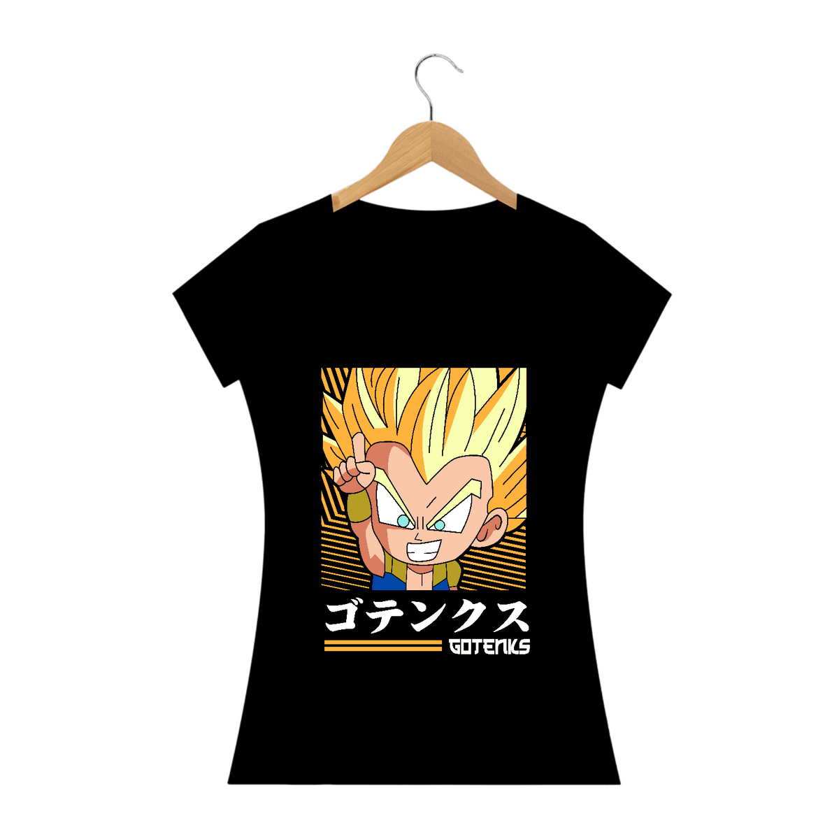 Nome do produto: camiseta feminina gotenks chibi