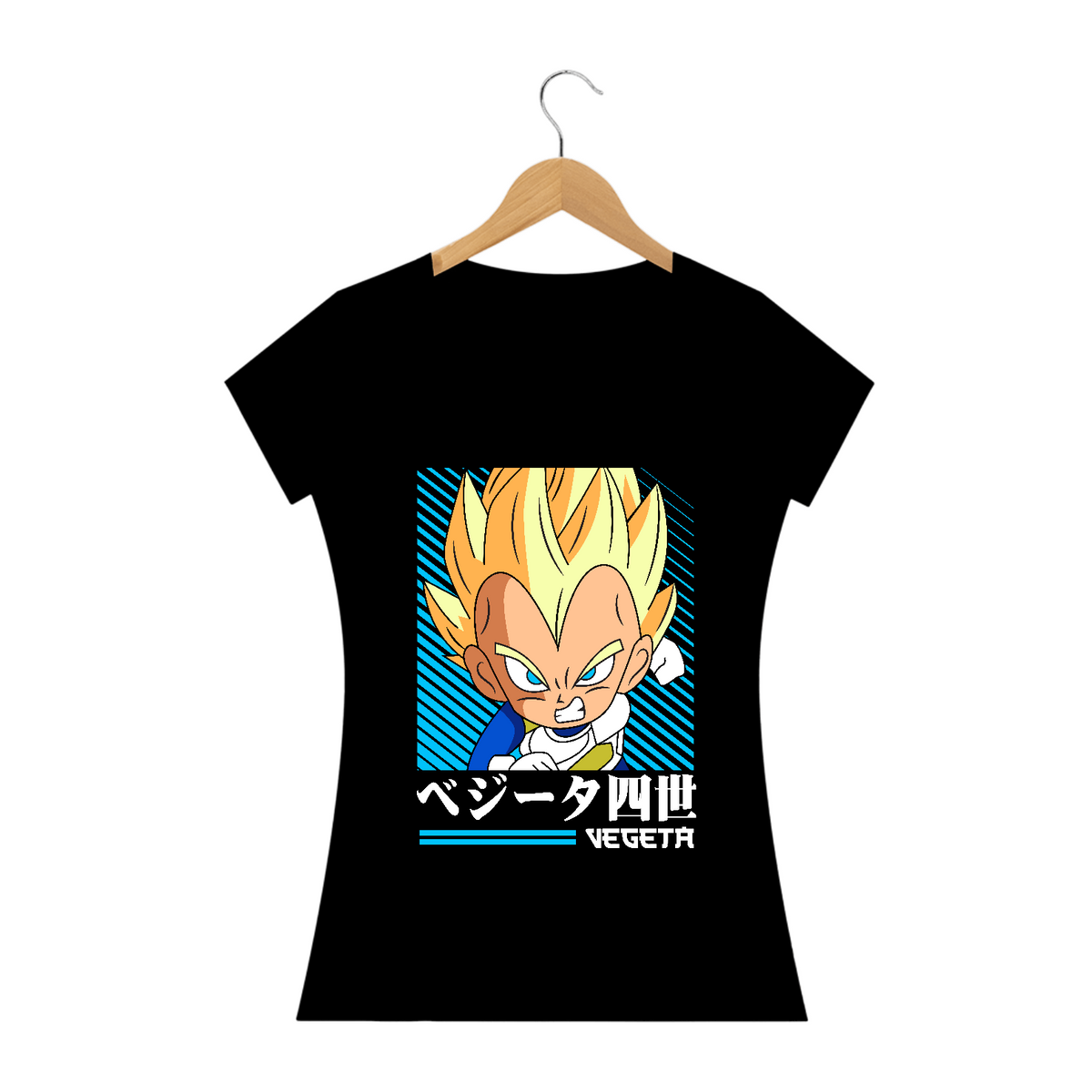 Nome do produto: camiseta feminina vegeta chibi 2