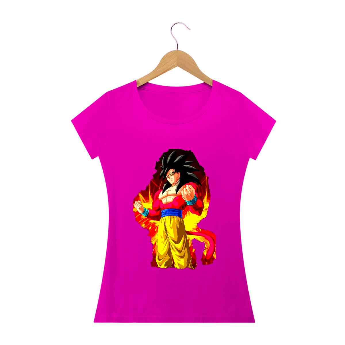 Nome do produto: camiseta feminina goku ss4