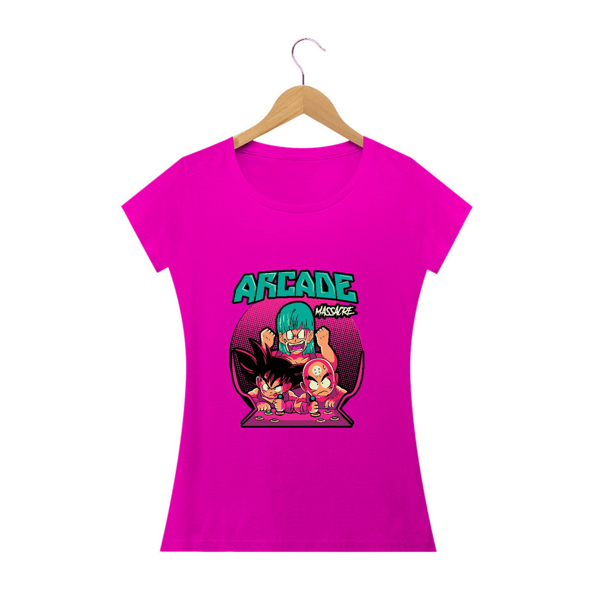 Nome do produto: camiseta feminina arcade game