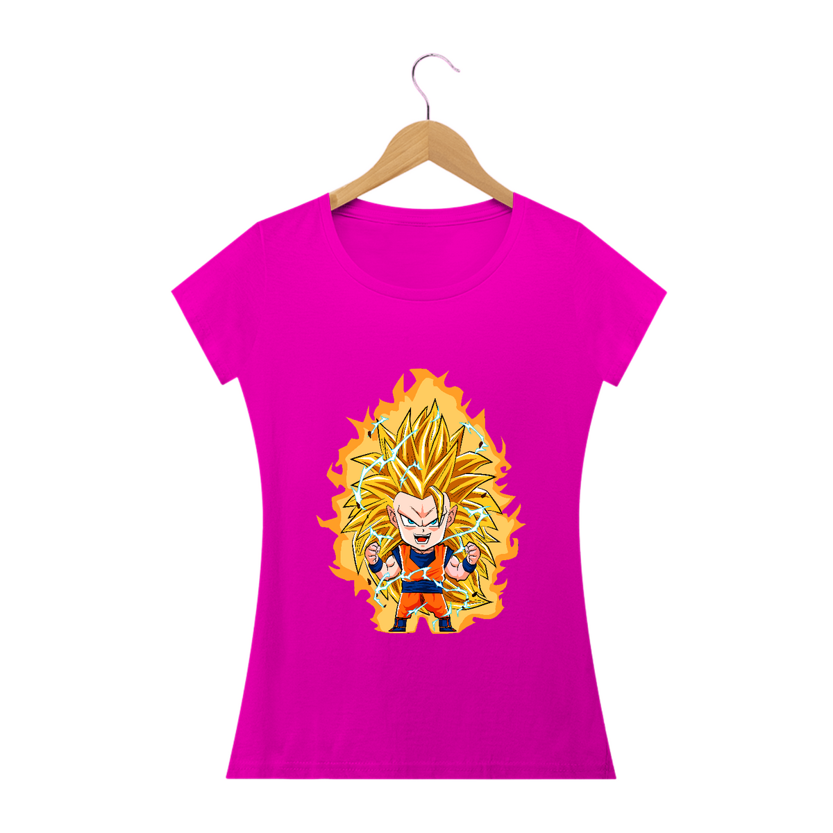 Nome do produto: camiseta feminina goku ss3