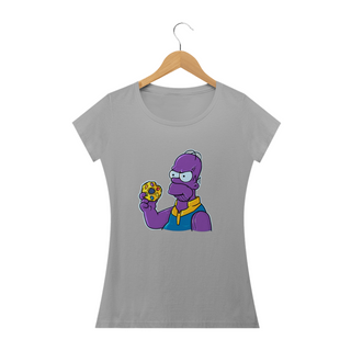 Nome do produtoCamiseta Feminina Os Simpsons - Thanos Simpson