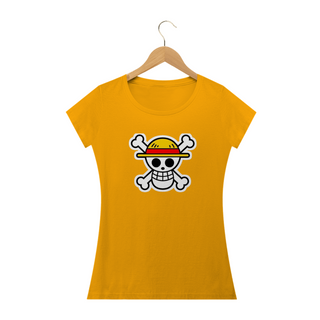 Nome do produtoCamiseta Feminina One Piece - Caveira