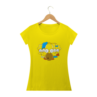 Camiseta Feminina Os Simpsons - Familia