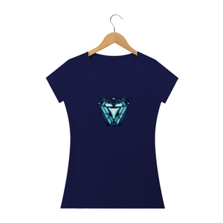 Nome do produtoCamiseta Feminina Marvel - Coração Homem de Ferro