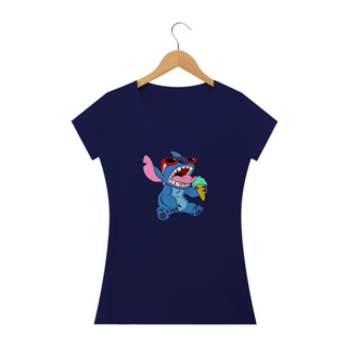 Nome do produtoCamiseta Feminina Stitch - Sorvete