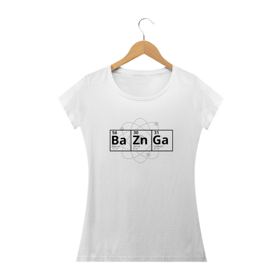 Camiseta Feminina - The Big Bang Theory (Bazinga)