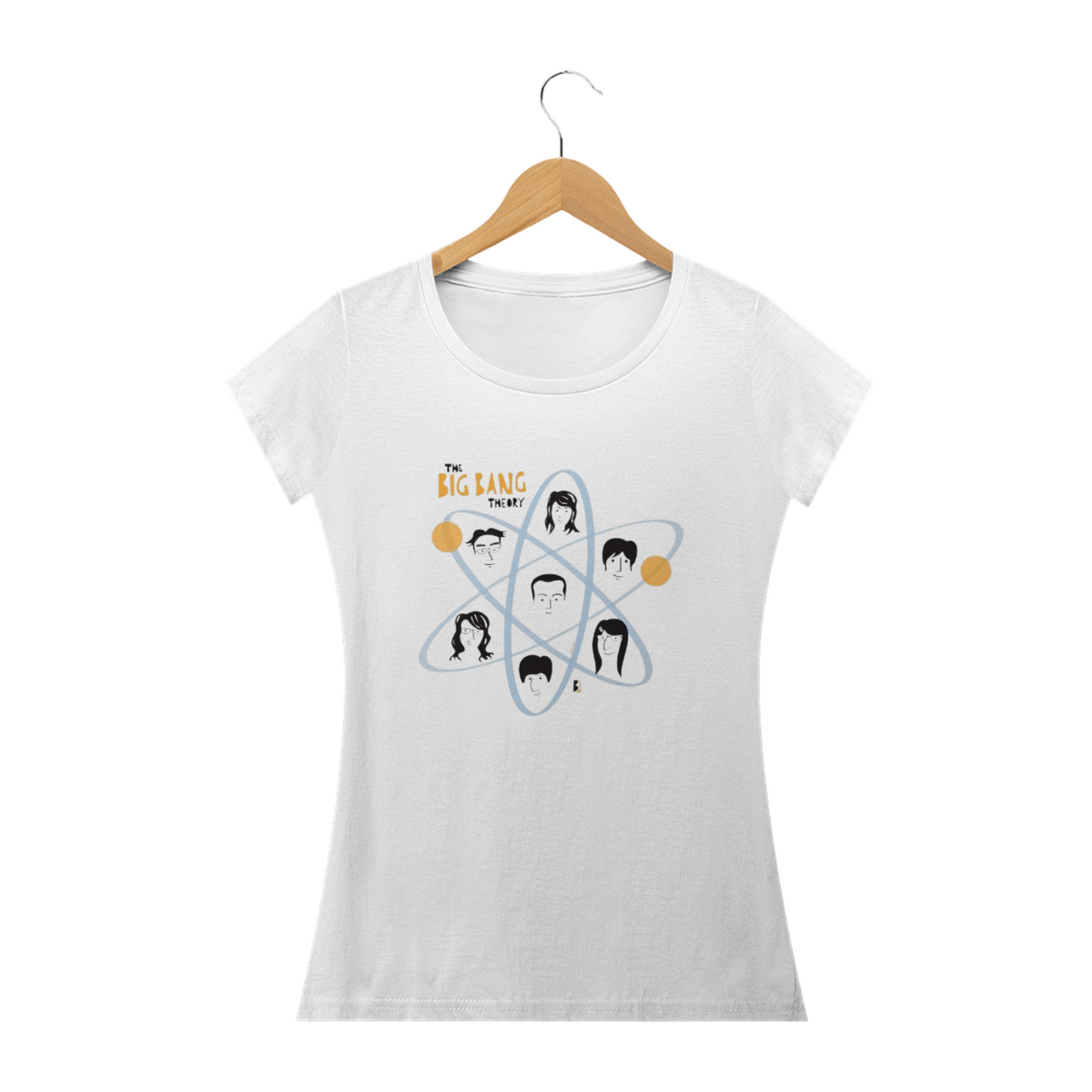 Nome do produto: Camiseta Feminina - The Big Bang Theory (Elenco 2)