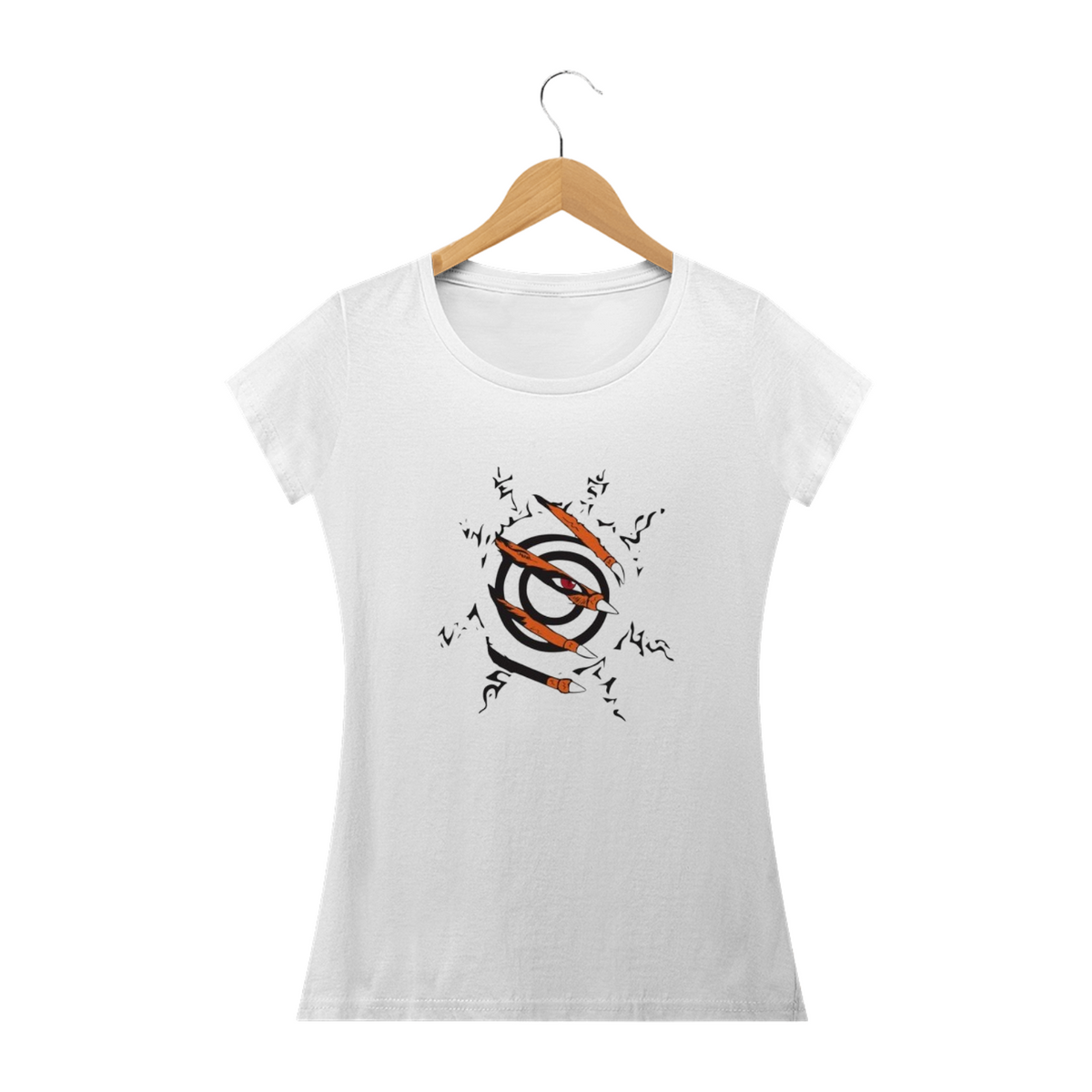 Nome do produto: Camiseta Feminina Naruto - Kurama