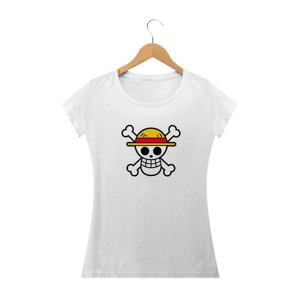 Nome do produto: Camiseta Feminina One Piece - Caveira