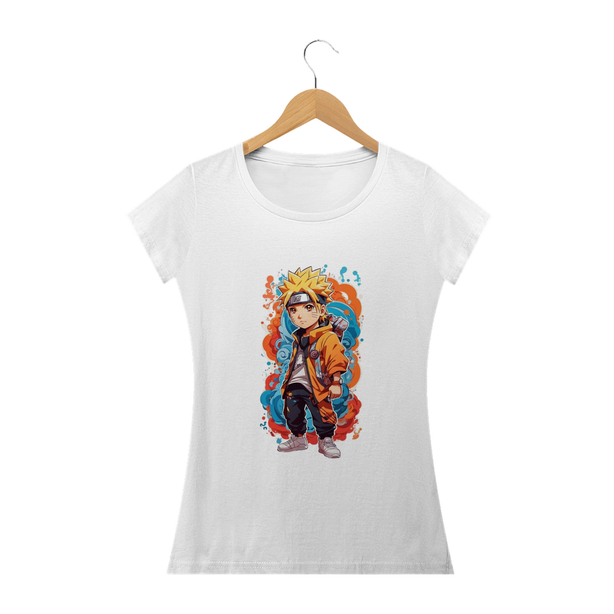 Nome do produto: Camiseta Feminina Naruto - Desenho