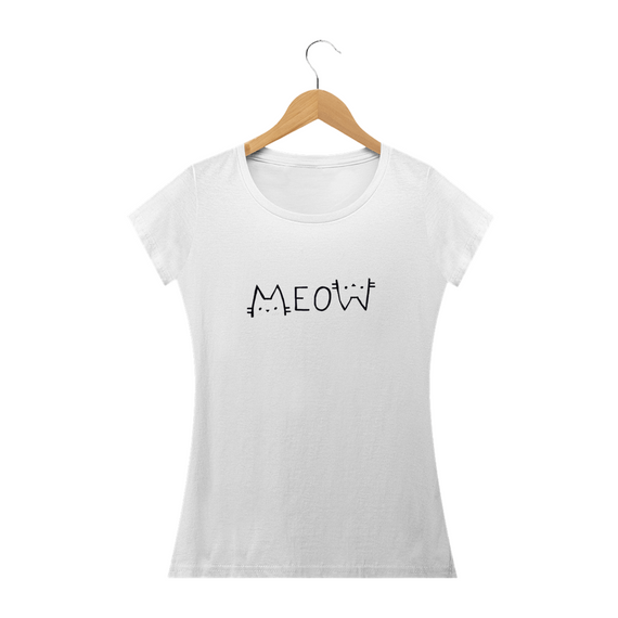 Camiseta Feminina Cats - Meow