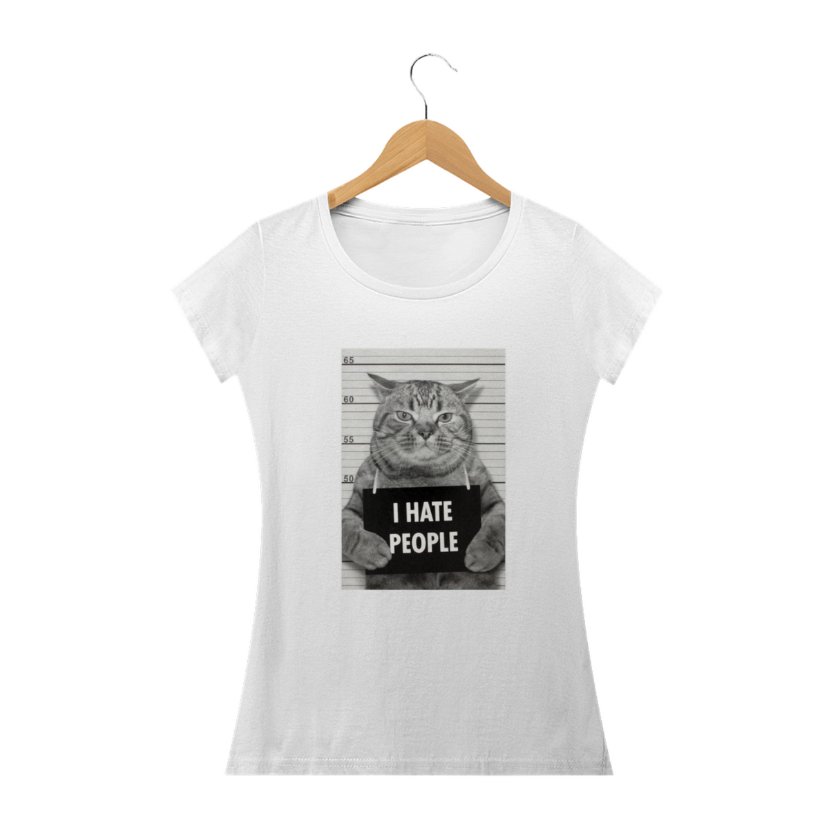 Nome do produto: Camiseta Feminina Cats - I Hate People