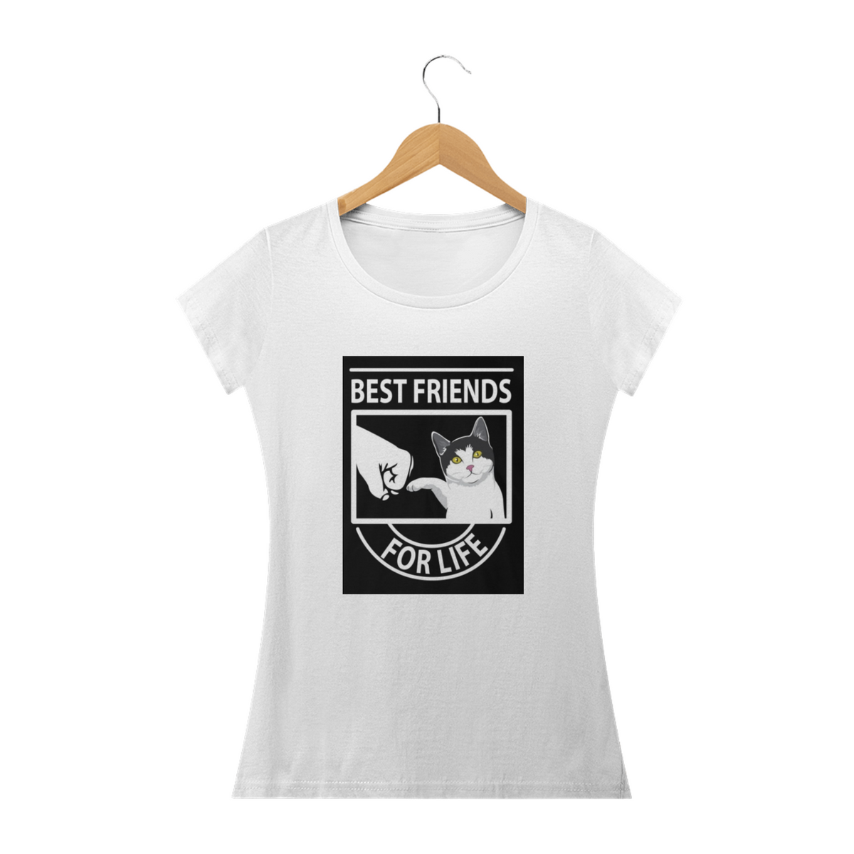 Nome do produto: Camiseta Feminina Cats - Best Friends