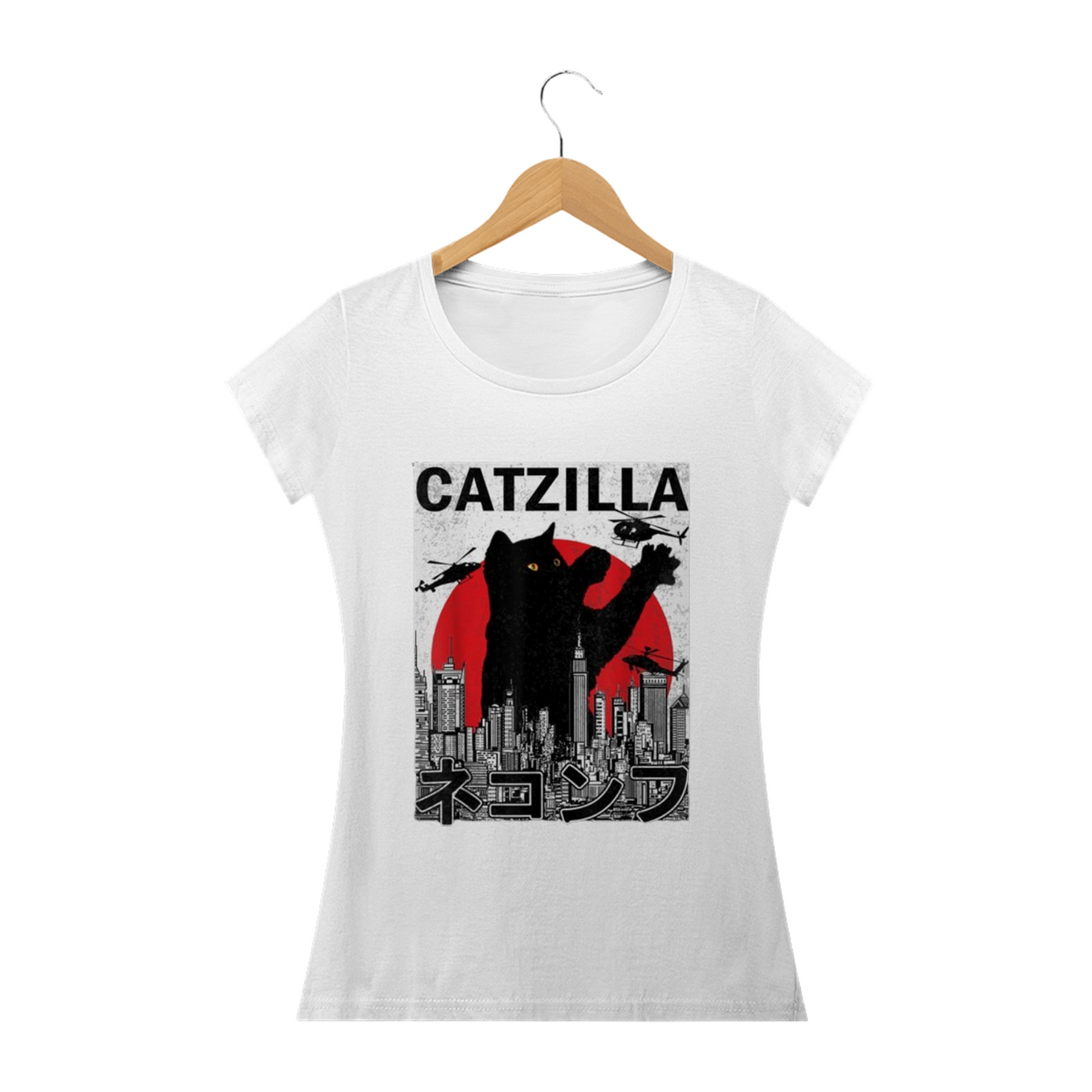 Nome do produto: Camiseta Feminina Cats - Catzilla