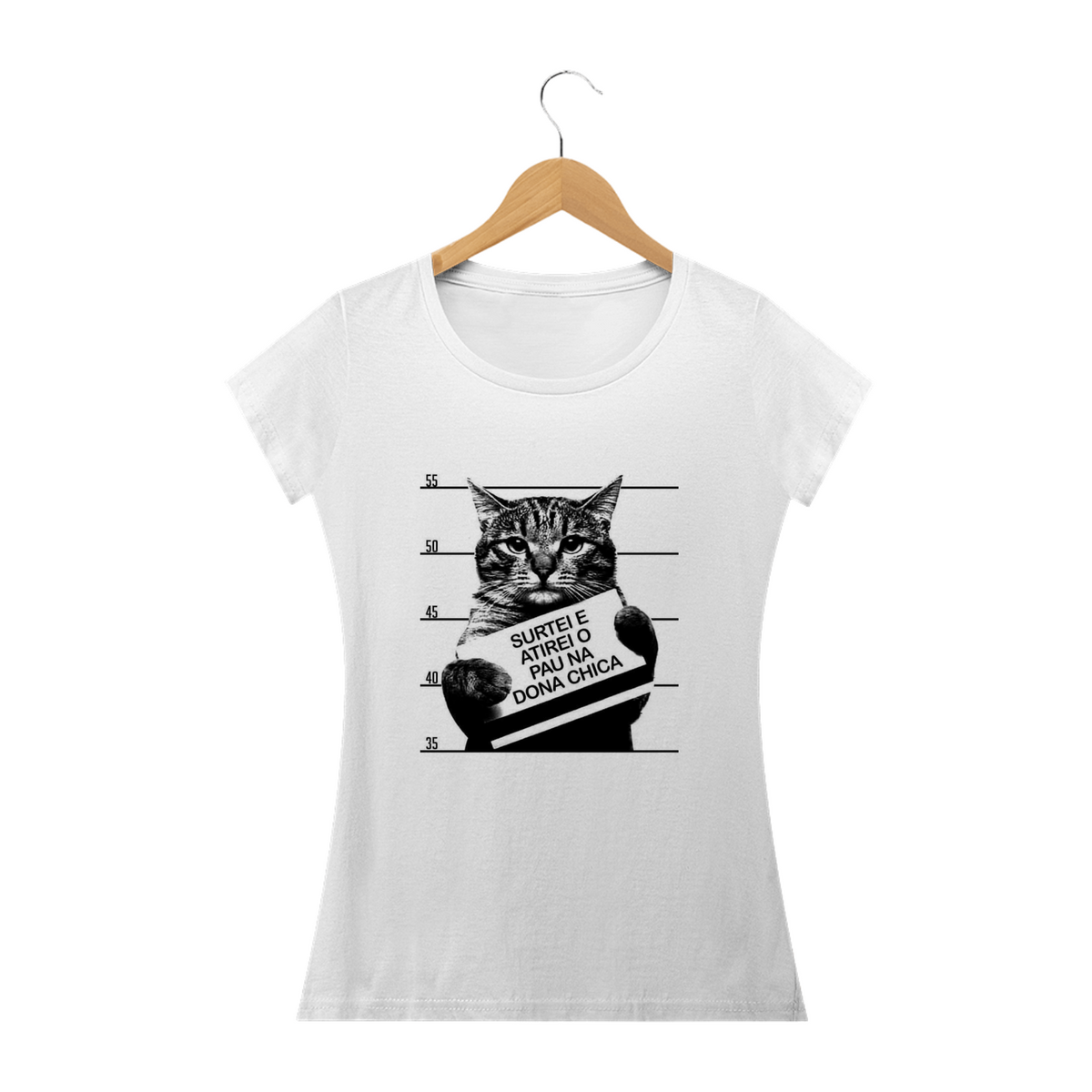Nome do produto: Camiseta Feminina Cats - Dona Chica