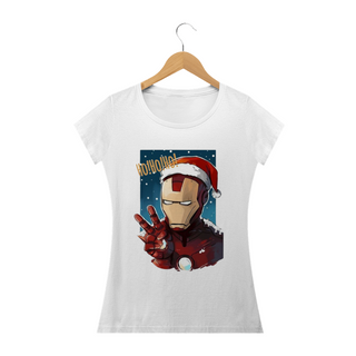 Nome do produtoCamiseta Feminina Natal - Homem de Ferro