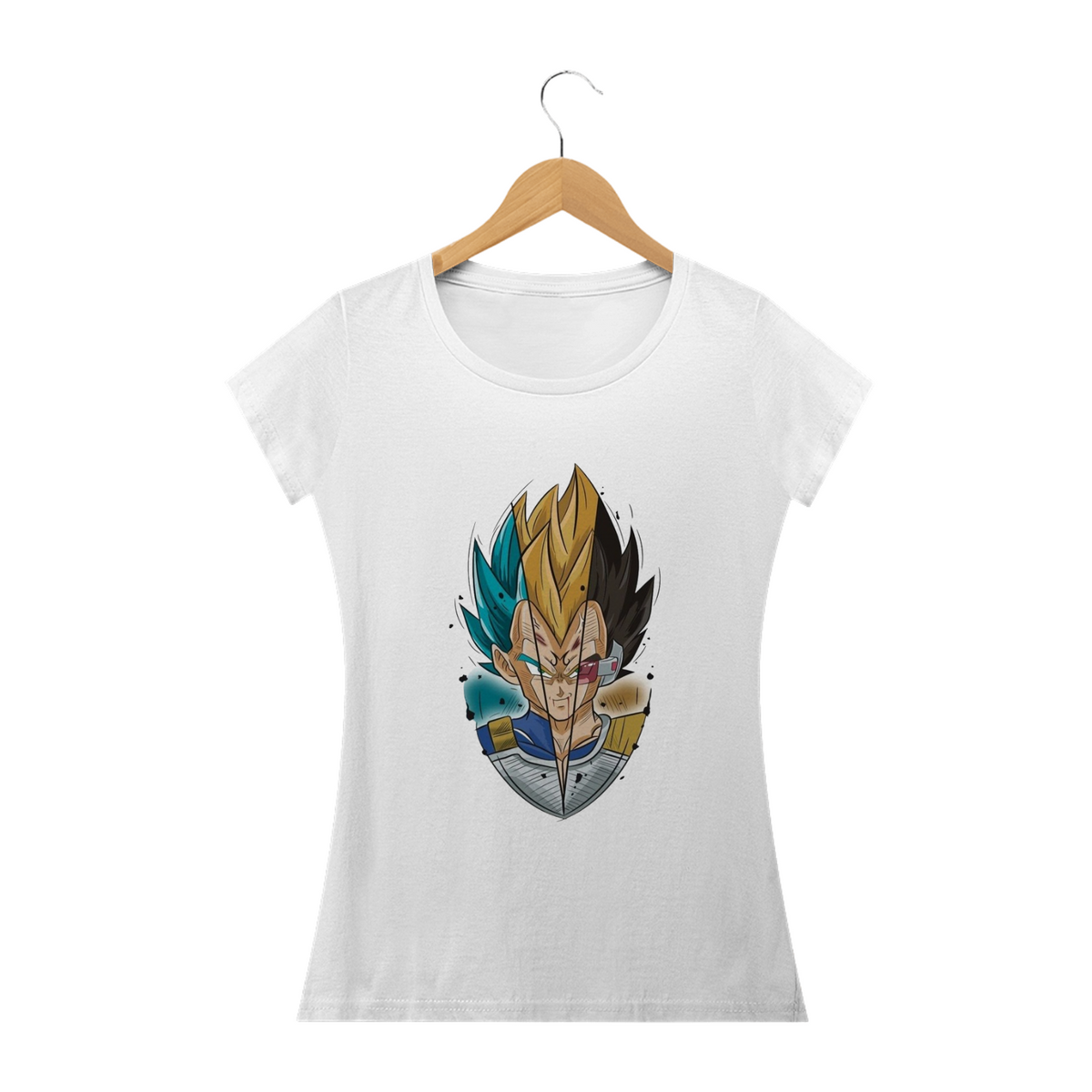 Nome do produto: Camiseta Feminina Dragon Ball - Vegeta